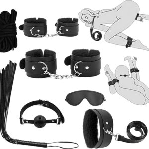 🔥 Crimson Desire Deluxe Bondage Kit – 12 Piece Set