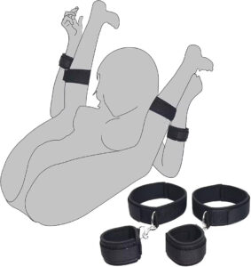 Adjustable Wrist & Ankle Restraint Cuff Set – Soft Padded Design