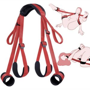 BDSM Adjustable Restraint Kit – Neck, Wrist & Thigh Sling Bondage Set